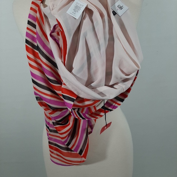 NWT Cabi stripe red pink top S - Picture 8 of 10